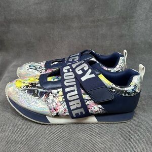 Juicy Couture paint splatter graffiti sneakers shoes 9